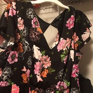 Torrid floral maxi dress size 3